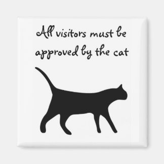 All visitors must be approved by the cat magnet! magnet