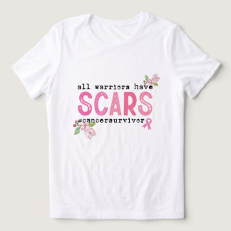 All Warriors Have Scars   #cancersurvivor   Tri-Blend Shirt