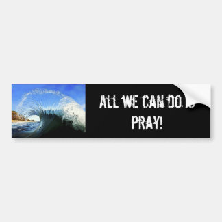 All we can do is pray! bumper sticker