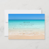 All We Need is Love and the Beach Wedding RSVP Card (Front)