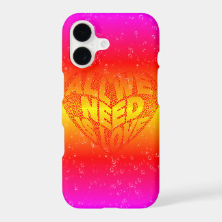 All We Need is Love Heart Colorful iPhone 17 Case