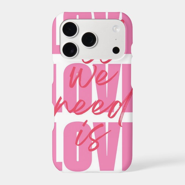 All we need is love iPhone case (Back)