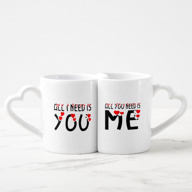 All We Need Is We Coffee Mug Set (Front Nesting)