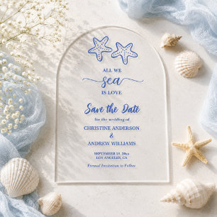 All We Sea is Love Sea Life Save the Date