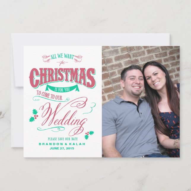 All We Want for Christmas Save the Date (Front)