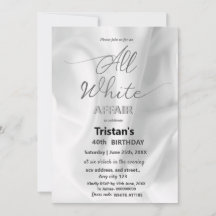 All White Affair or party