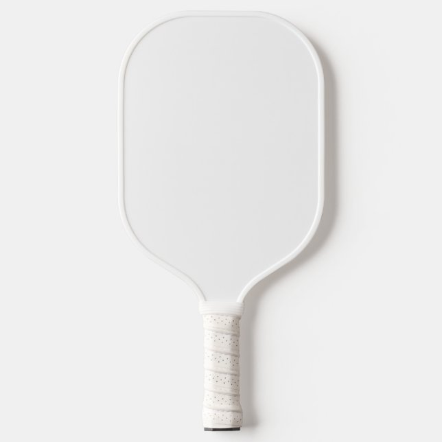 All White Carbon Fiber Pickleball Paddle (Front)