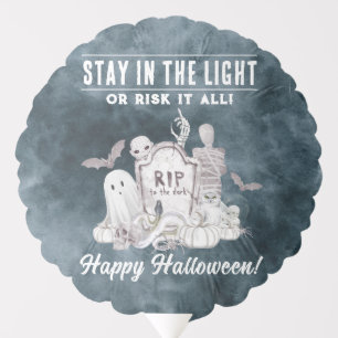 All-White Halloween Party Balloon