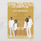 dress code white party invitation All White Attire Theme Party Invitation