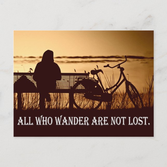 All who wander are not lost -  Quote Card (Front)