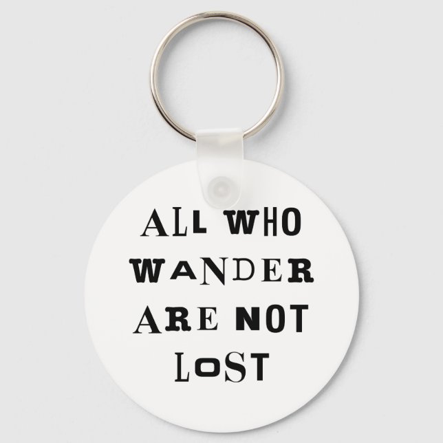 All Who Wander Keychain (Front)