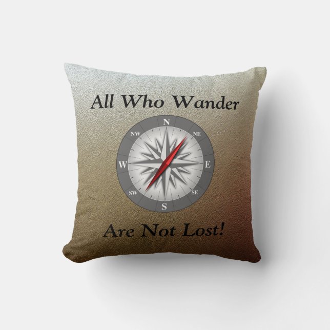 All who wander throw pillow (Front)