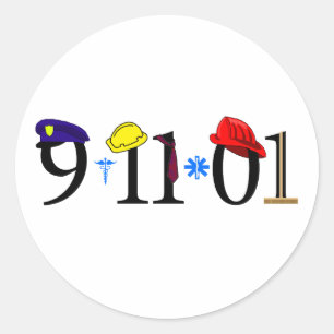 All who were lost 9-11-01 classic round sticker