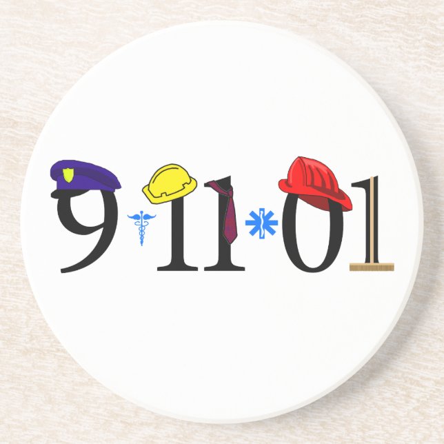 All who were lost 9-11-01 drink coaster (Front)