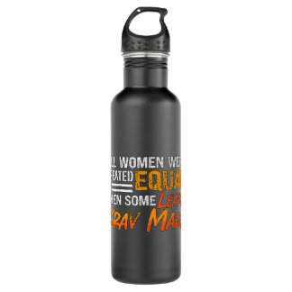 All Women Were Black Belt Military Combat Fighting Stainless Steel Water Bottle