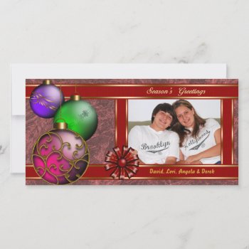 All Wrapped In Ribbon Photo Card by malibuitalian at Zazzle