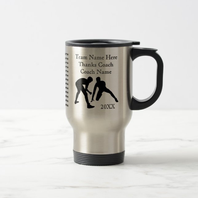 All Wrestler's, Coach and Team Name Wrestling Gift Travel Mug (Right)