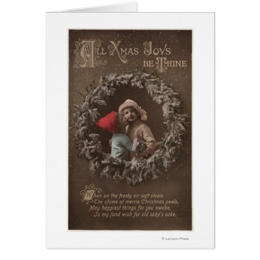 All XMAS Joys Be ThineLittle Kids Kissing (Front)