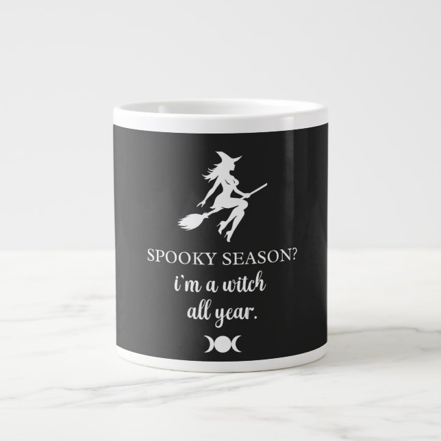 all year witch • witchy gifts  ||  giant coffee mug (Front)