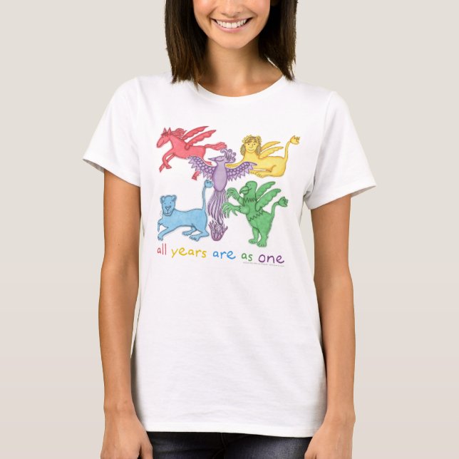 "All Years ..." White T-shirt (various styles) (Front)