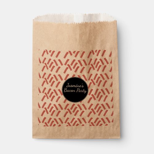 All You Can Eat Bacon Strips Birthday Any Age Favor Bag
