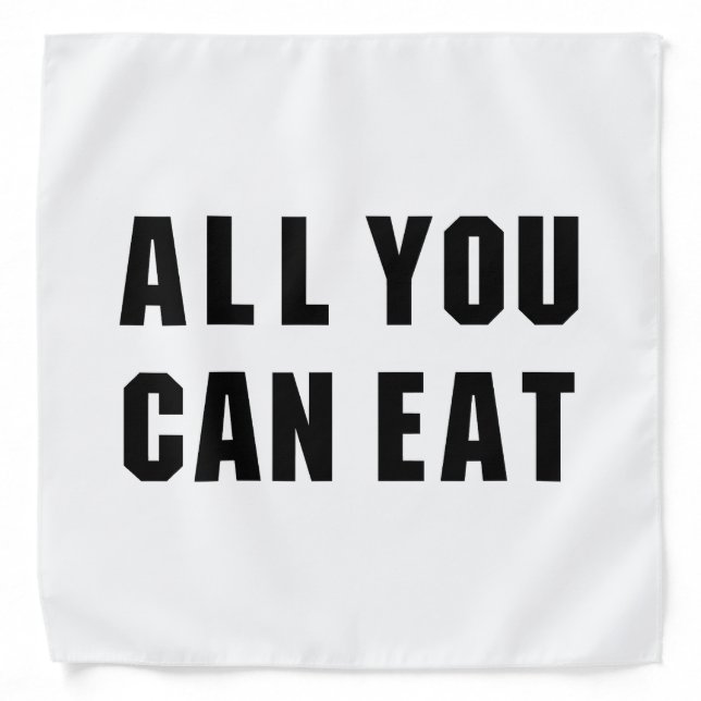 ALL YOU CAN EAT BANDANA (Front)
