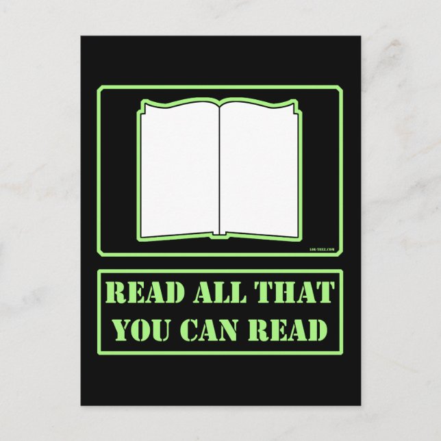 All You Can Read Postcard (Front)