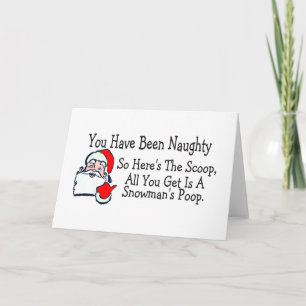 All You Get Is Snowmans Poop Holiday Card