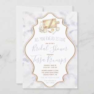 All You Knead is Love Baking Pastry Bridal Shower Invitation