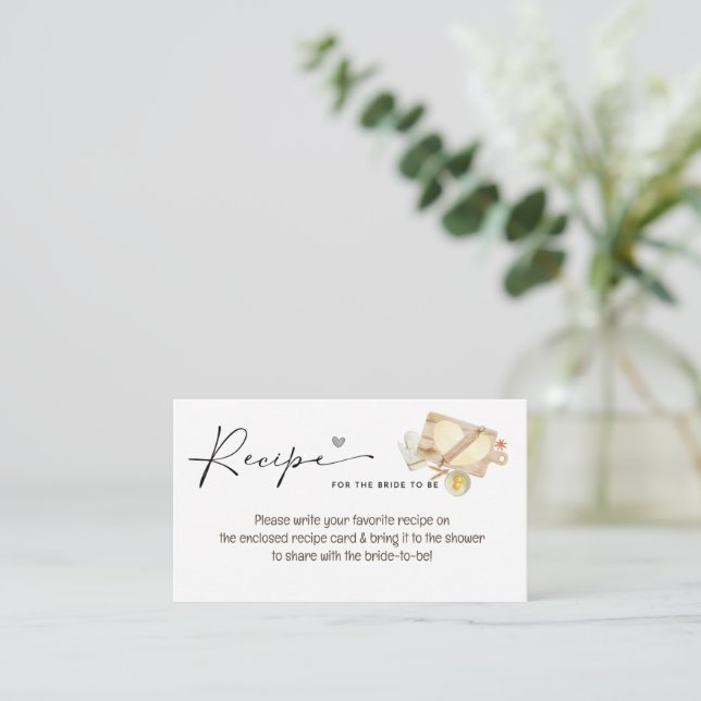 ALL YOU KNEAD IS LOVE BRIDAL SHOWER ENCLOSURE CARD (Standing Front)