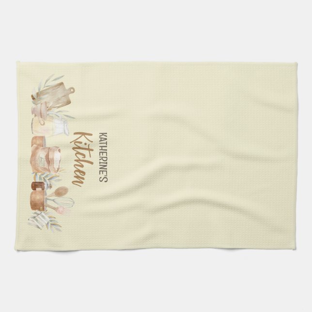 ALL YOU KNEAD IS LOVE BRIDAL SHOWER KITCHEN TOWEL (Horizontal)