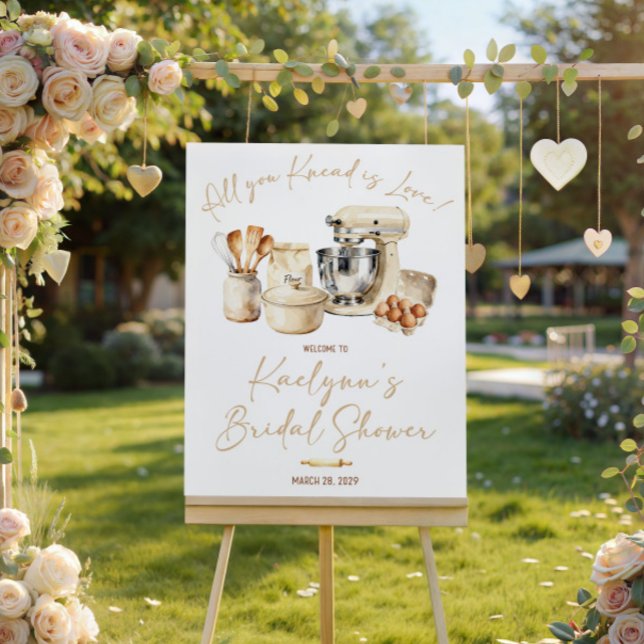 All You Knead is Love! Bridal Shower Welcome Sign (Creator Uploaded)