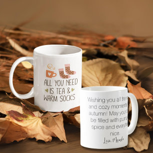 All you need is Autumn with a custom message Coffee Mug