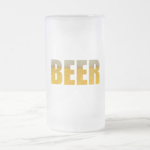 All You Need Is Beer Frosted Glass Beer Mug