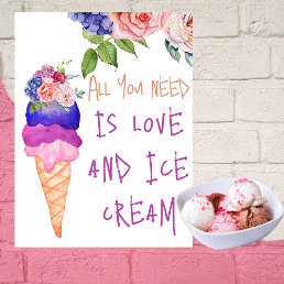 All you need is Bridal Shower She&#39;s Scooped Up Poster