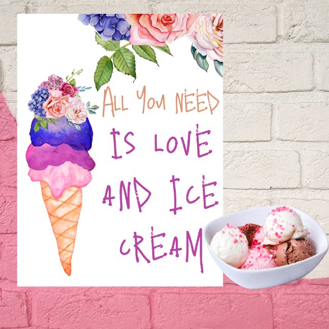 All you need is Bridal Shower She's Scooped Up Poster (Creator Uploaded)