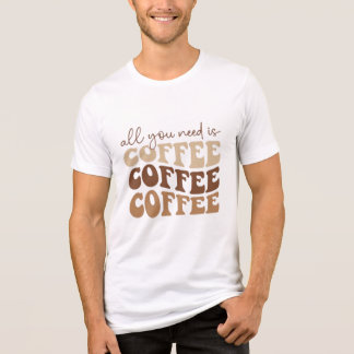All you need is coffee.  Tri-Blend shirt