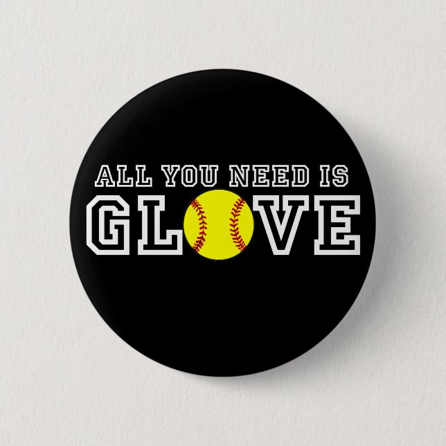 All you Need is Glove! Button (Front)