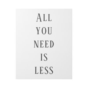 All you need is less gallery wrap