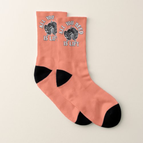 All You Need Is Lift Weightlifting Positive  Socks