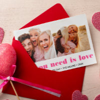 ALL YOU NEED IS LOVE 2 Photo Valentine's Day PINK
