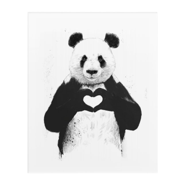 All you need is love acrylic print (Front)