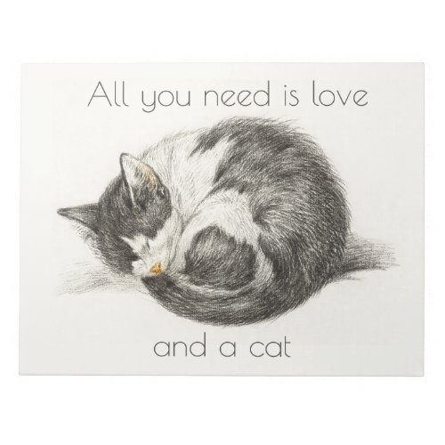 All you need is love and a cat notepad