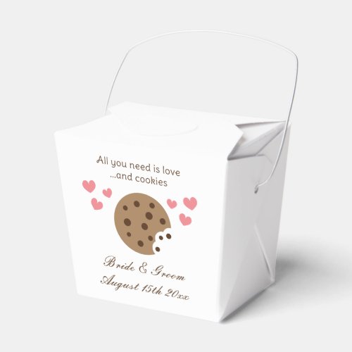 All you need is love and a cookies cute wedding favor boxes