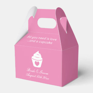All you need is love and a cupcake sweet wedding favor boxes