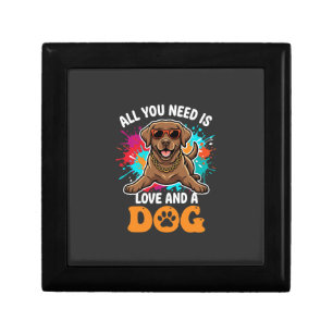All You Need Is Love and a Dog Graphic Gift Box