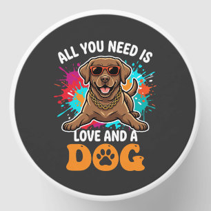 All You Need Is Love and a Dog Graphic Mini Candle Favors