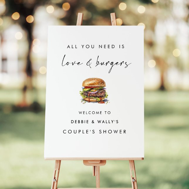 All You Need Is Love and Burgers Welcome Sign (Creator Uploaded)