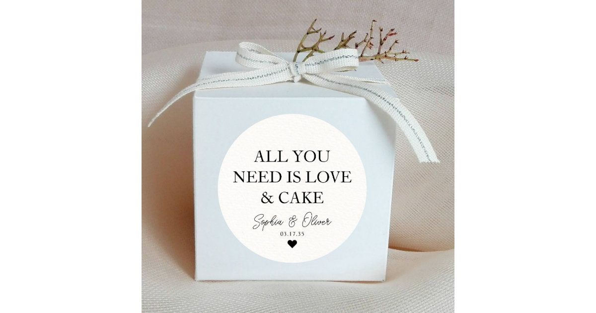 Modern Heart Custom Wedding Welcome Favor Bags