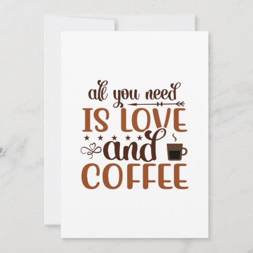 All you need is love and coffee card